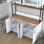 Hanah Home Armario Multiusos Nogal y Blanco